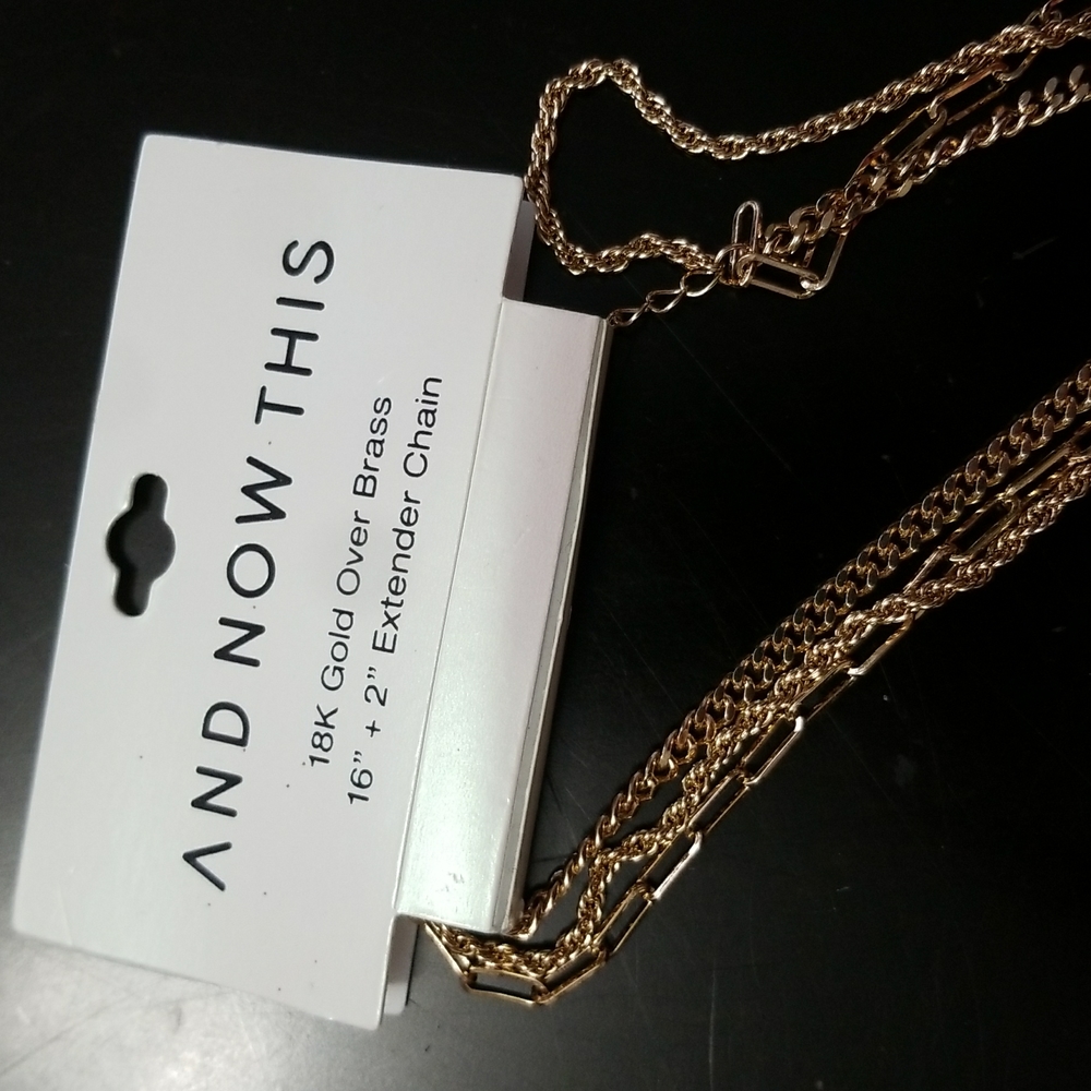 Brand New 18K Gold Over Brass Chain
